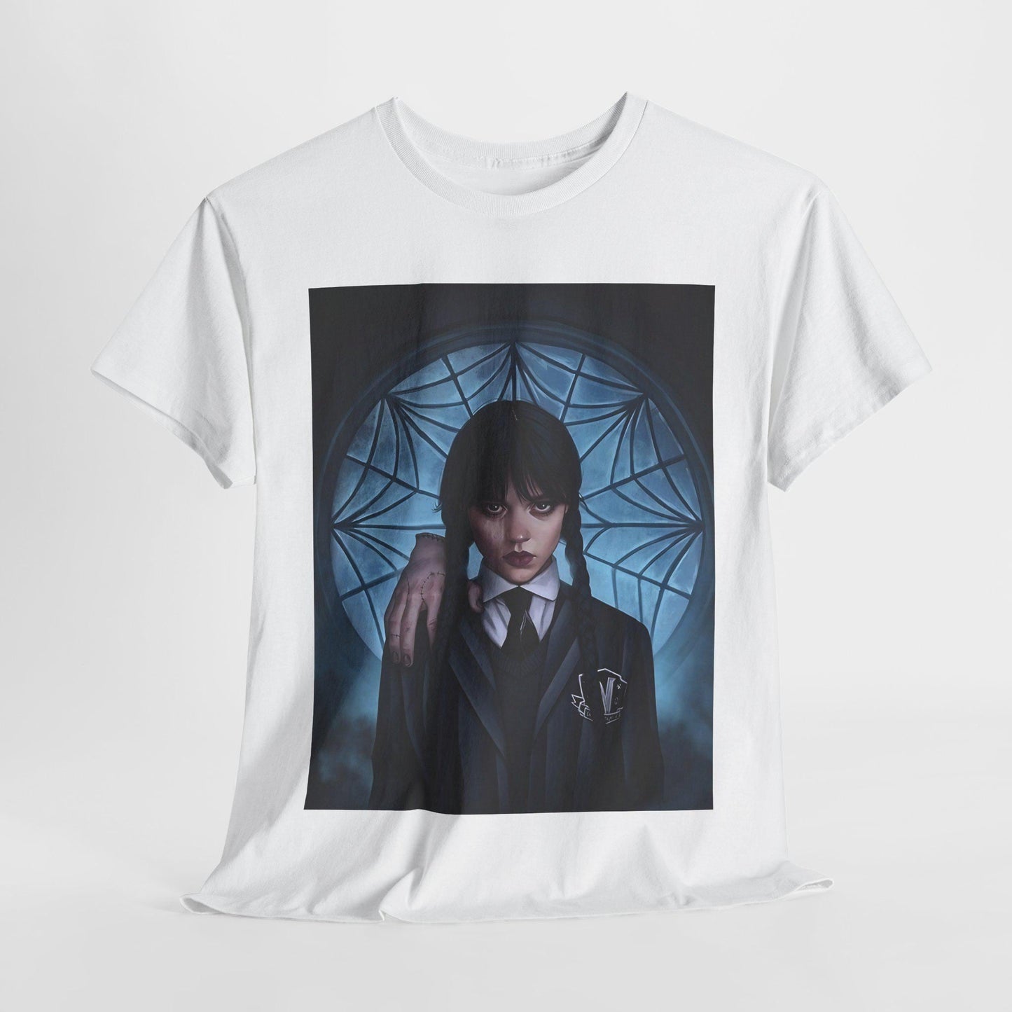 Wednesday Addams T-Shirt, Gothic Horror Shirt, TV Show Fan Gift, Dark Academia Clothing, Addams Family Inspired Tee, Creepy Cute Top