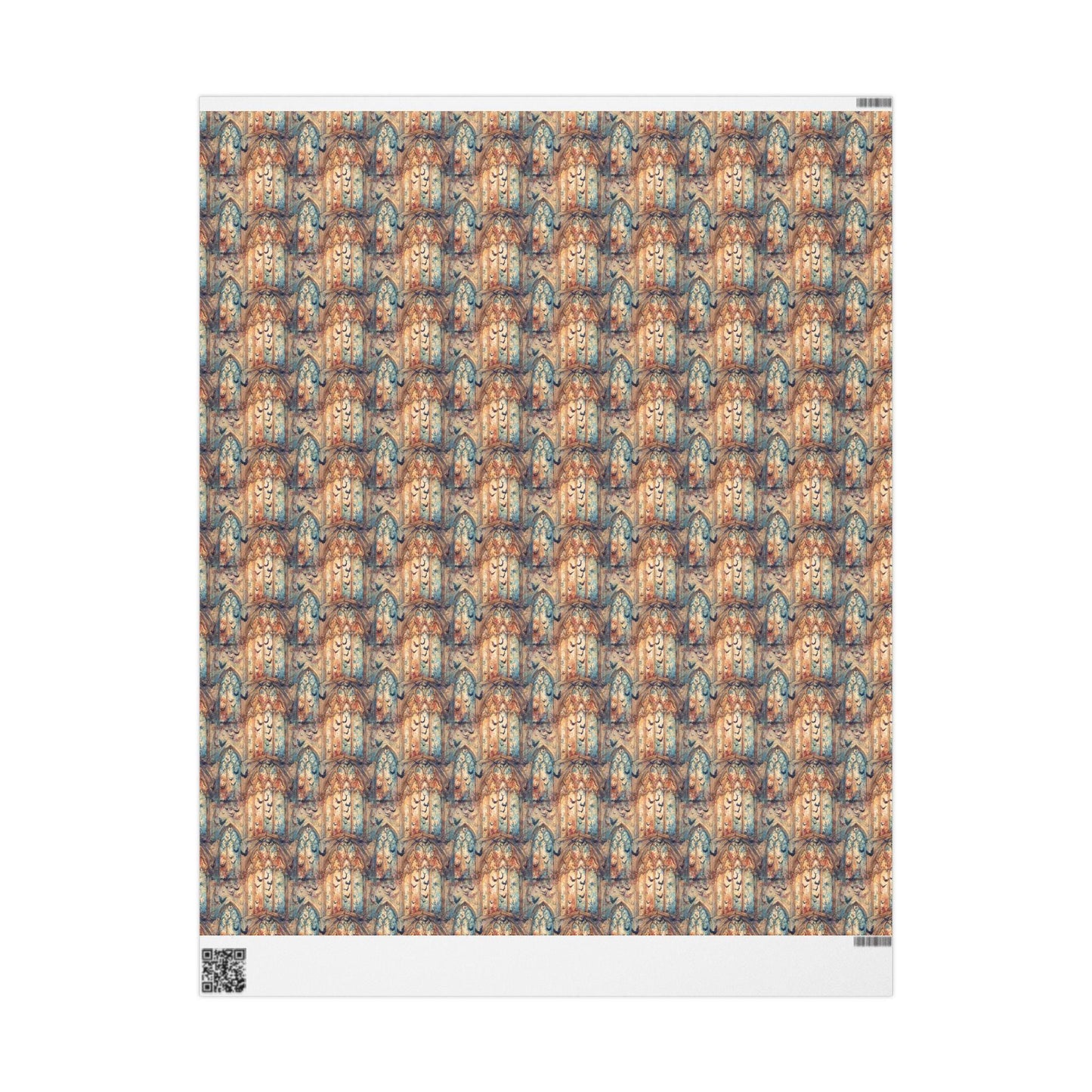 Pastel Goth Watercolor Wrapping Paper Roll Halloween Spooky Cute Ghosts Bats Witchy Goth Aesthetic #5