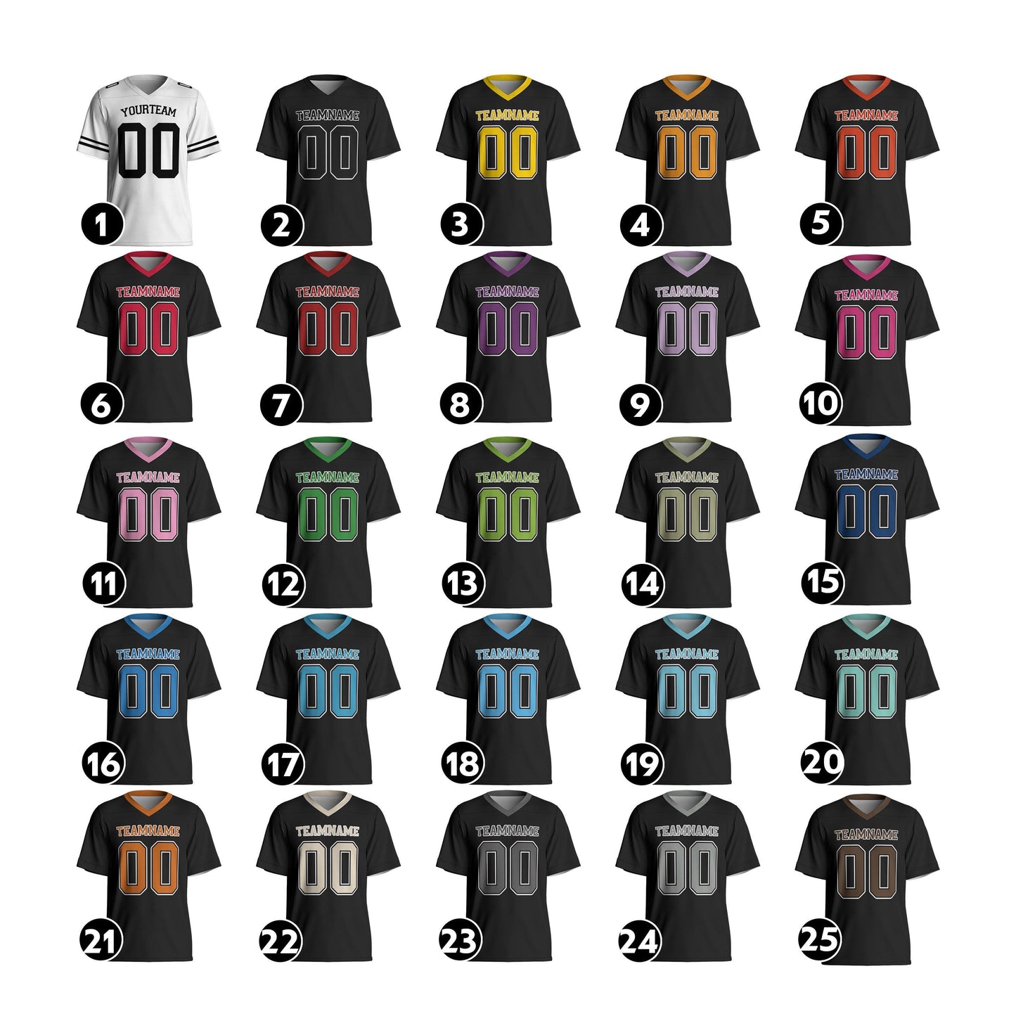 Custom Football Jersey, Custom Football Jersey, Men's Mesh V-neck Shirt, Short Sleeve Design, Add Name And Number, Ideal For Sport Lovers