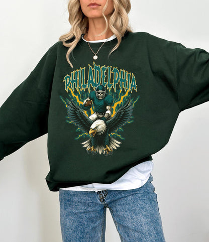 Philadelphia Football Hoodie, Vintage Style Gift, Football Tee, Philadelphia Fans Hoodie, Philadelphia Football Shirt, Philadelphia Retro