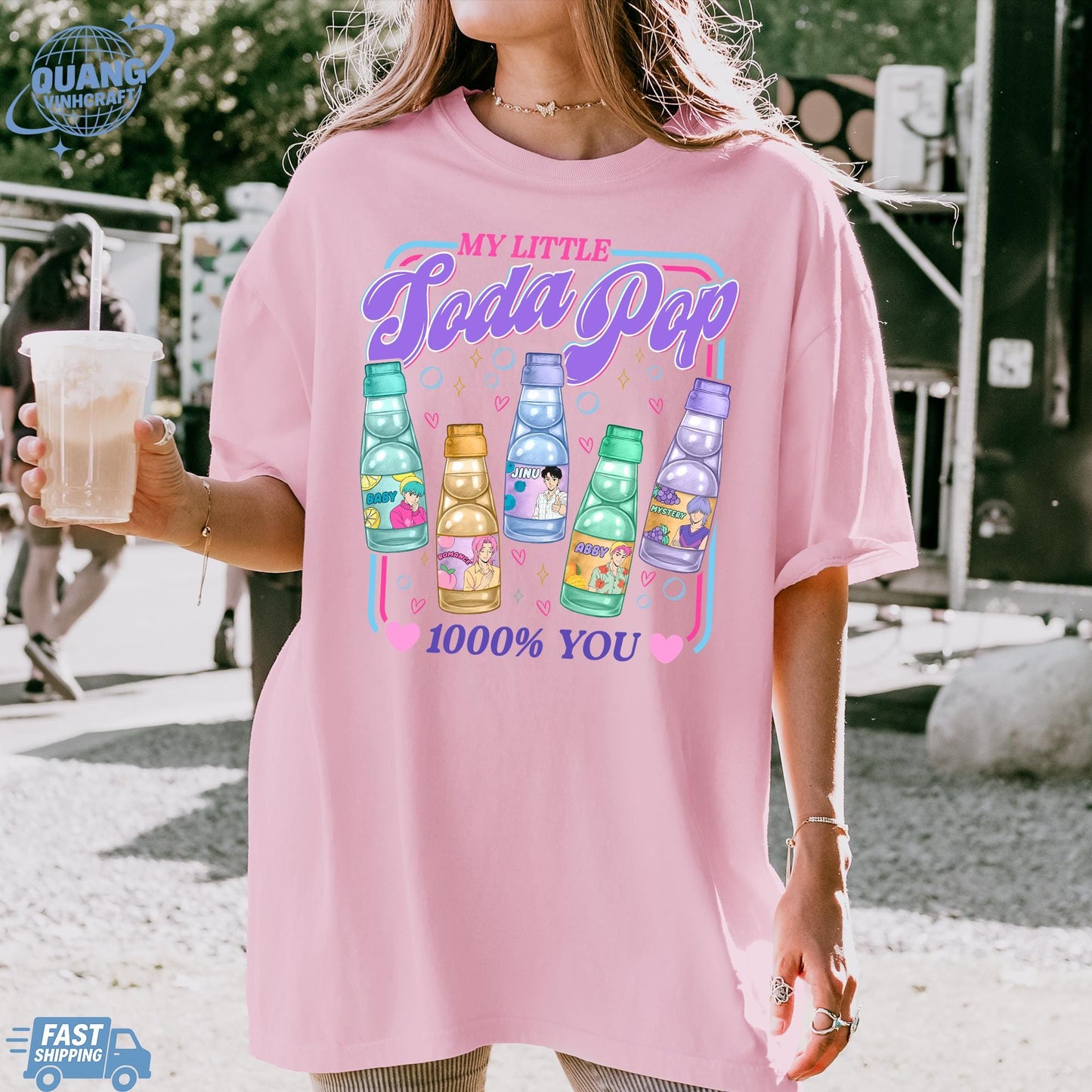 Saja Boys Soda Pop KPDH Comfort Colors Shirt, Saja Boys Huntrix PIN, Kpop Demon Boy Band Inspired Shirt, Kpop Movie Apparel, Jinu Tee
