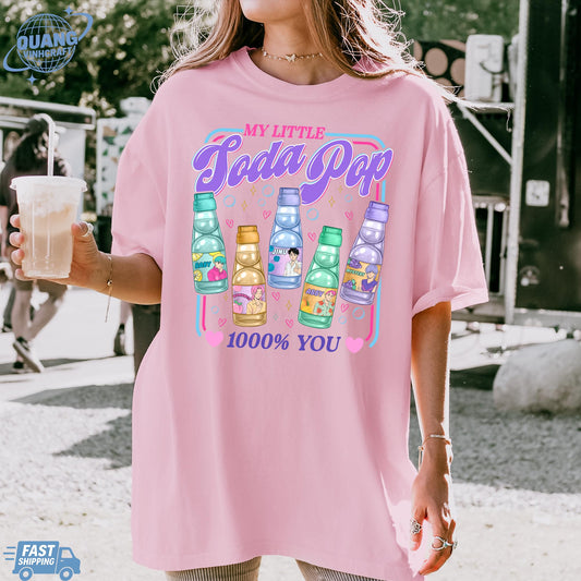 Saja Boys Soda Pop KPDH Comfort Colors Shirt, Saja Boys Huntrix PIN, Kpop Demon Boy Band Inspired Shirt, Kpop Movie Apparel, Jinu Tee