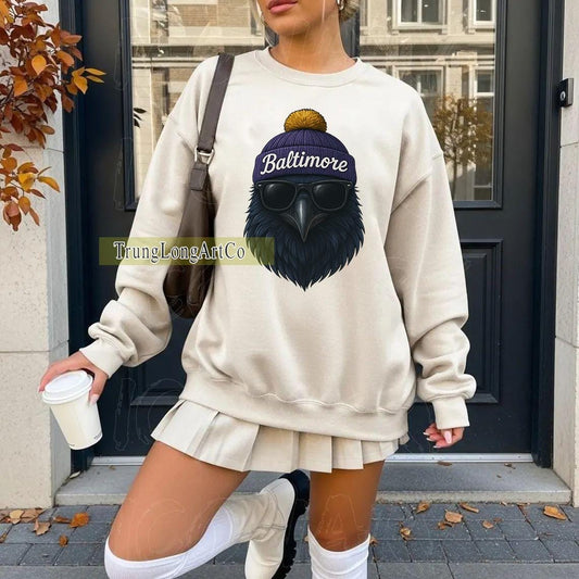 Baltimore Football Shirt, Baltimore Football Sweatshirt, Retro Style Baltimore Football Shirt, Sunday Football Sweatshirt