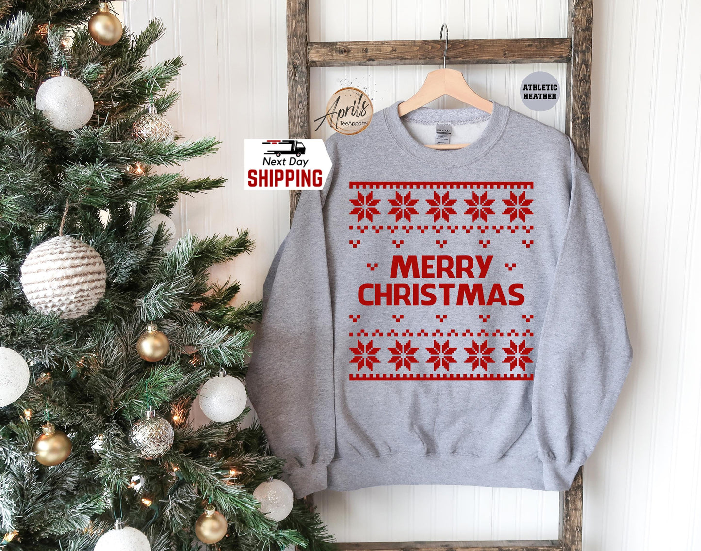 Merry Christmas Sweatshirt: Holiday Season Party Hoodie