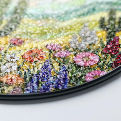 Colorful Desert Cactus Scene Round Suncatcher Window Hanging Southwest Decor Mothers Day Gift
