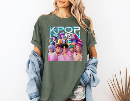Kpop Demon Hunters Shirt, Huntrix Girl TShirt, Kpop idol group Shirt, Mira, Rumi, Joey Shirt, Demon Hunter Merch, Gift for Huntrix fan