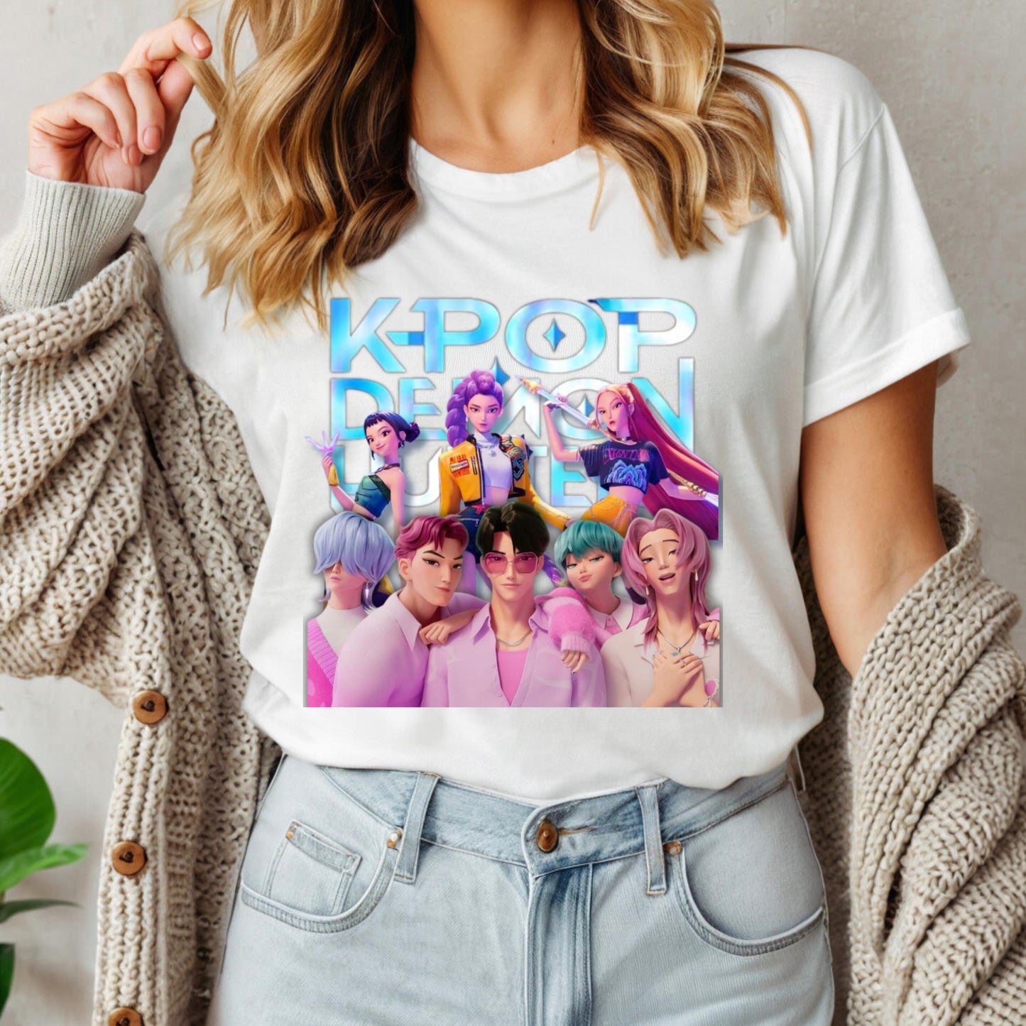 Kpop Demon Hunters Shirt, Huntrix Girl TShirt, Kpop idol group Shirt, Mira, Rumi, Joey Shirt, Demon Hunter Merch, Gift for Huntrix fan