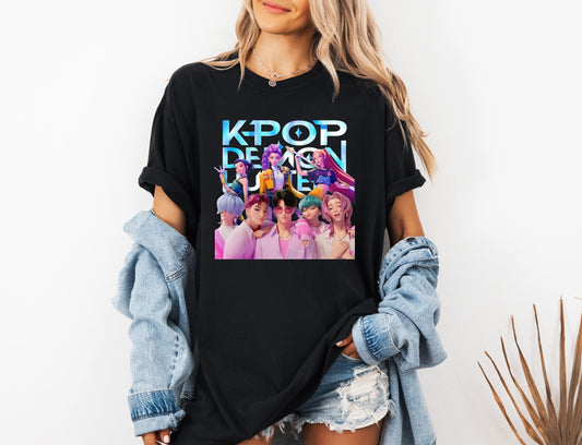 Kpop Demon Hunters Shirt, Huntrix Girl TShirt, Kpop idol group Shirt, Mira, Rumi, Joey Shirt, Demon Hunter Merch, Gift for Huntrix fan
