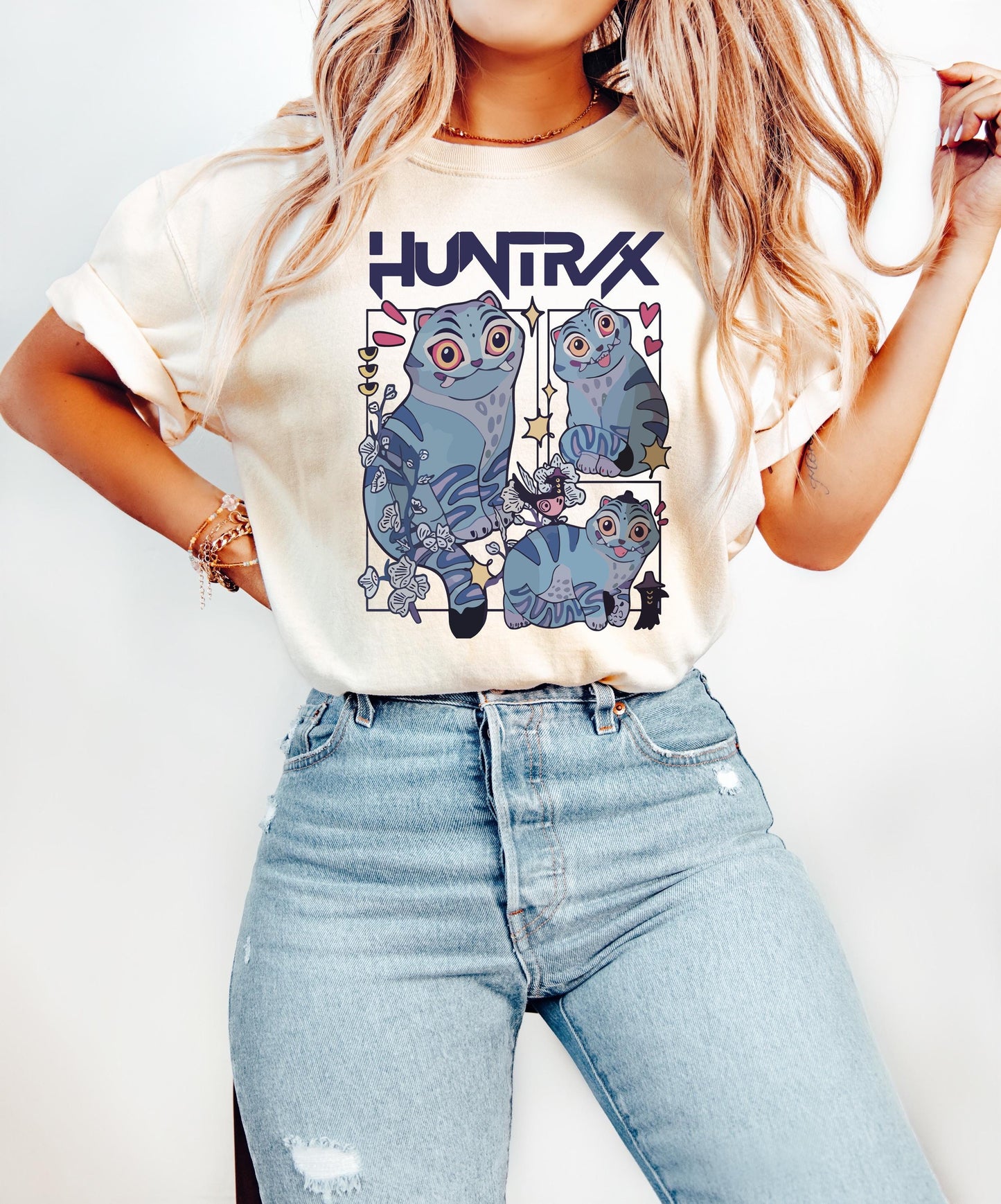 Kpop Demon Hunters Tiger Shirt, Derpy the Tiger And Bird Demon Hunter Tiger Shirt, Hunters Tiger Fan, Animal Shirt, Kpop Movie Fan Gift