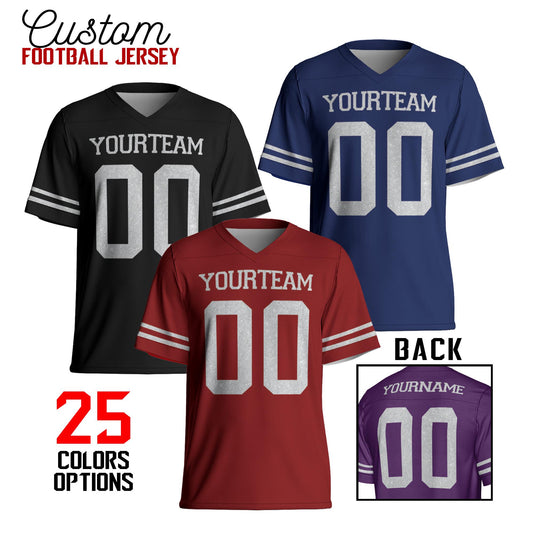 Custom Football Jersey For Men Women Youth, Custom Name & Number Football Jersey, Football Jersey Uniform For Football Team Football Fans