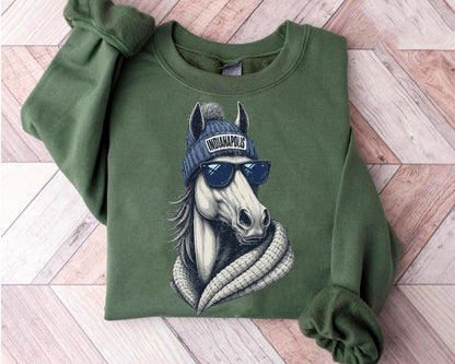 Indianapolis Football Sweatshirt, Retro Sports Fan Shirt, Game Day Gift Tee, Indianapolis Mascot Sweatshirt, Indianapolis Football Fan Shirt