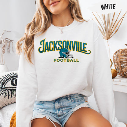 Vintage Jacksonville Football 90s Style Sweatshirt, Jacksonville Football Shirt, Jacksonville Fan Shirt, Sunday Football Tee, Game Day Shirt