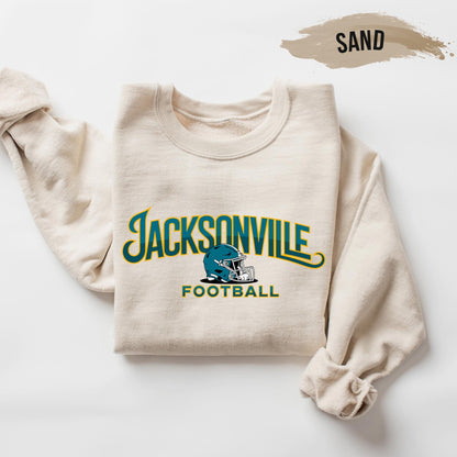 Vintage Jacksonville Football 90s Style Sweatshirt, Jacksonville Football Shirt, Jacksonville Fan Shirt, Sunday Football Tee, Game Day Shirt