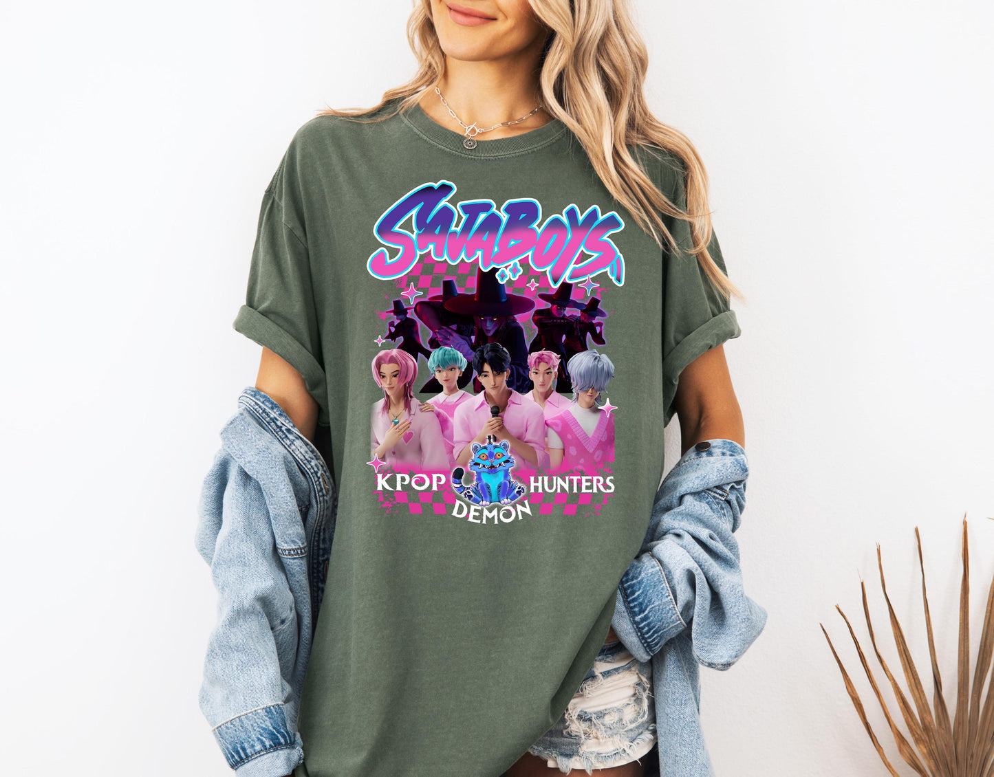 Kpop Demon Hunters Shirt, Huntrix Girl T-Shirt, Kpop idol group Shirt, Mira, Rumi, Joey Shirt,Demon Hunter Merch, Gift for Huntrix fan Shirt