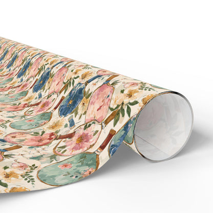 Cute Pickleball Wrapping Paper for Sports Lovers, Gift Wrap for Pickleball Fans, Unique Pickleball Social Club Party Gift Packaging