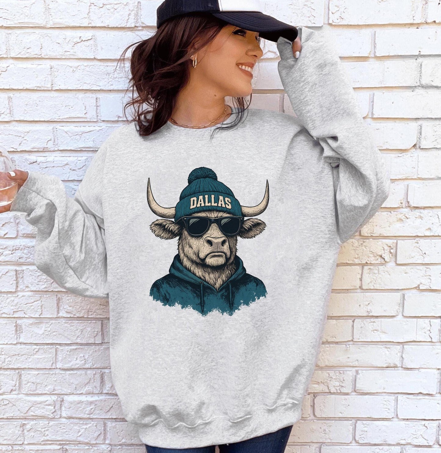 Vintage Dallas Football Sweatshirt, Dallas Game Day Shirt, Dallas Shirt, Game Day Shirt, Trendy Dallas Football Fan Gift.