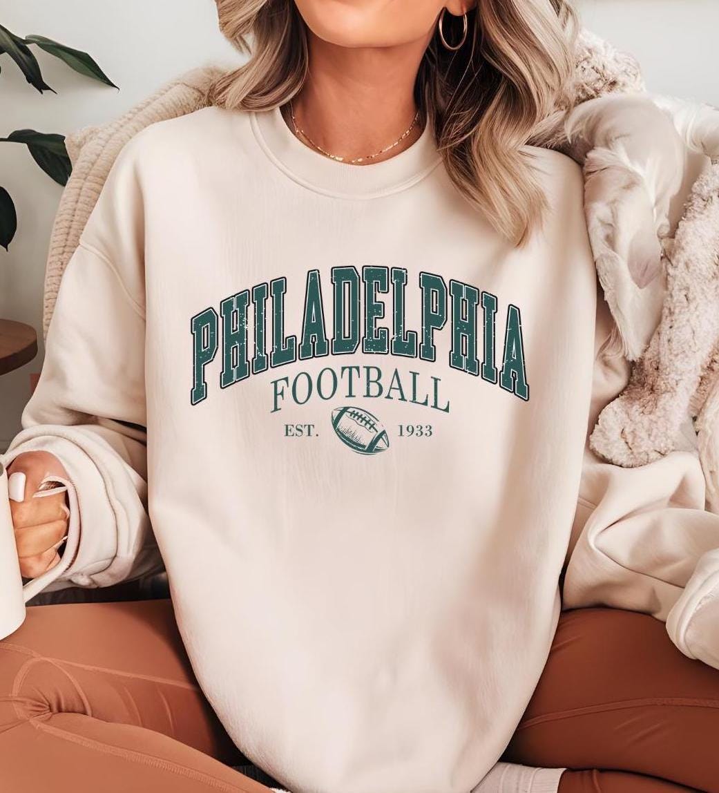 Retro 90s Style Philadelphia Football Sweatshirt, Game Day Tee, Philadelphia Team Football Shirt, Sunday Philadelphia, Philadelphia Football
