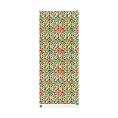Farmers Market Wrapping Paper Roll Farm Fresh Apples Rustic Farmhouse Kitchen Organic Eco Country Fruit Gift Wrap #46