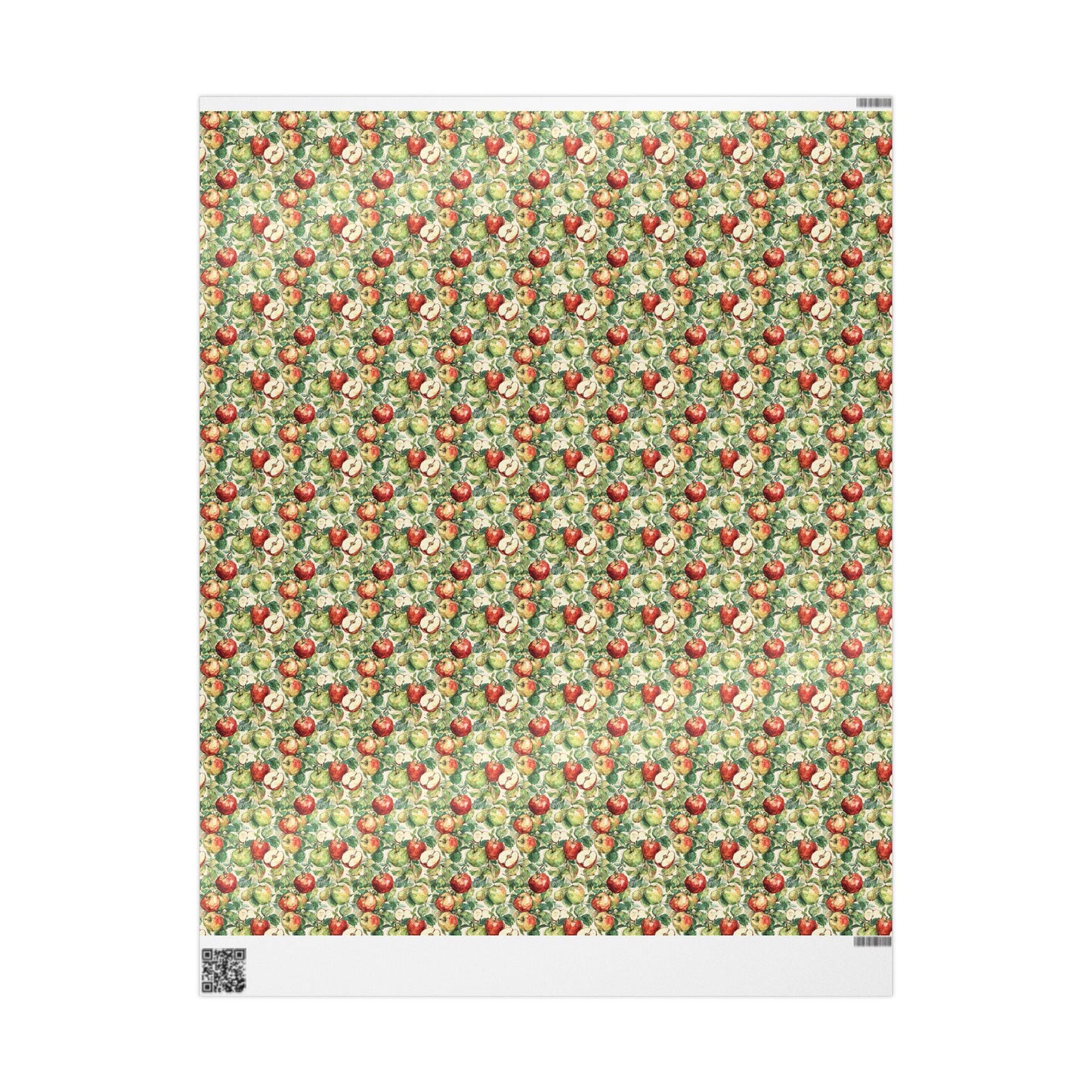 Farmers Market Wrapping Paper Roll Farm Fresh Apples Rustic Farmhouse Kitchen Organic Eco Country Fruit Gift Wrap #46