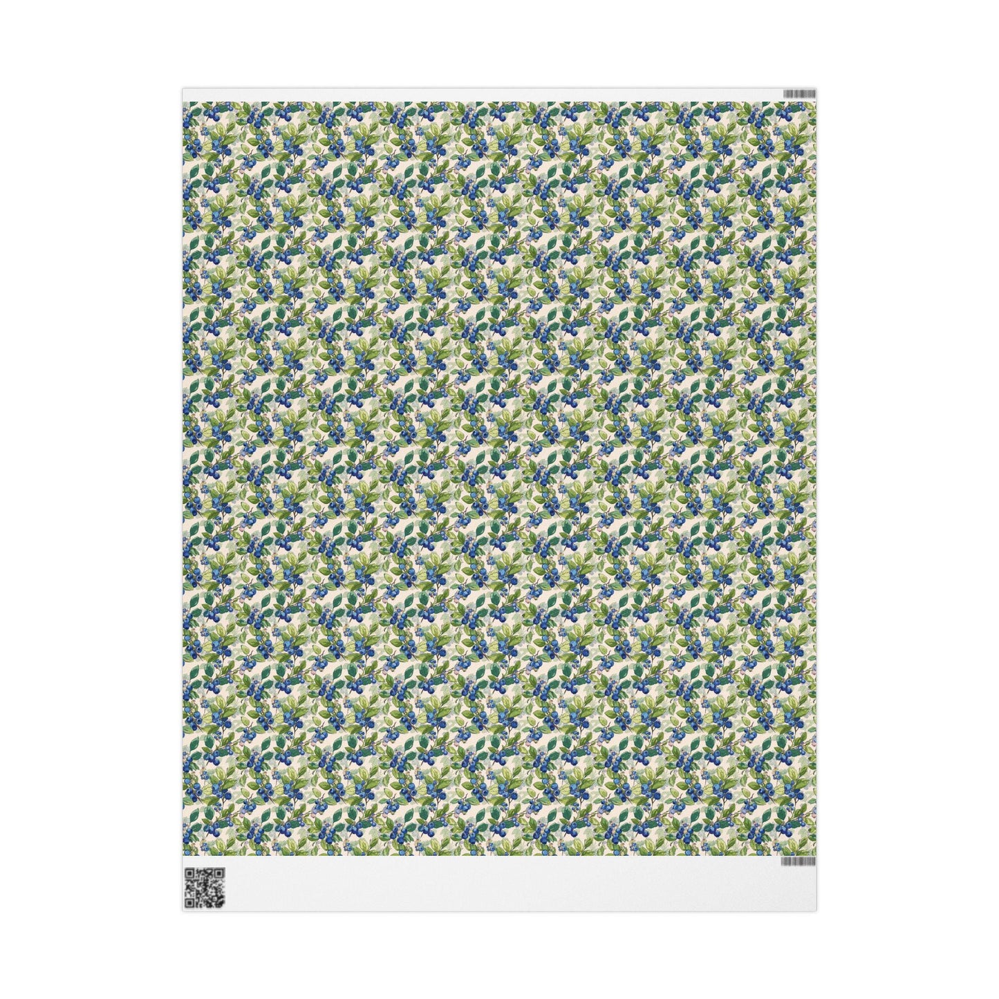 Farmers Market Wrapping Paper Roll Rustic Country Blueberries Design Eco Farmhouse Kitchen Organic Fruit Gift Wrap #29