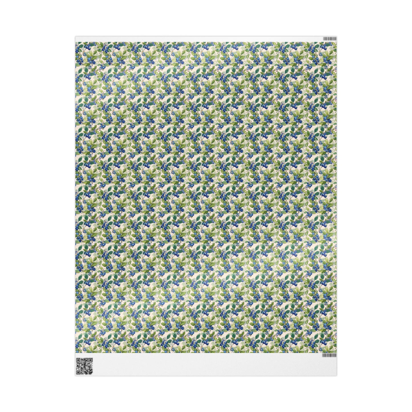Farmers Market Wrapping Paper Roll Rustic Country Blueberries Design Eco Farmhouse Kitchen Organic Fruit Gift Wrap #29