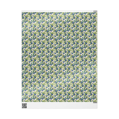 Farmers Market Wrapping Paper Roll Rustic Country Blueberries Design Eco Farmhouse Kitchen Organic Fruit Gift Wrap #29