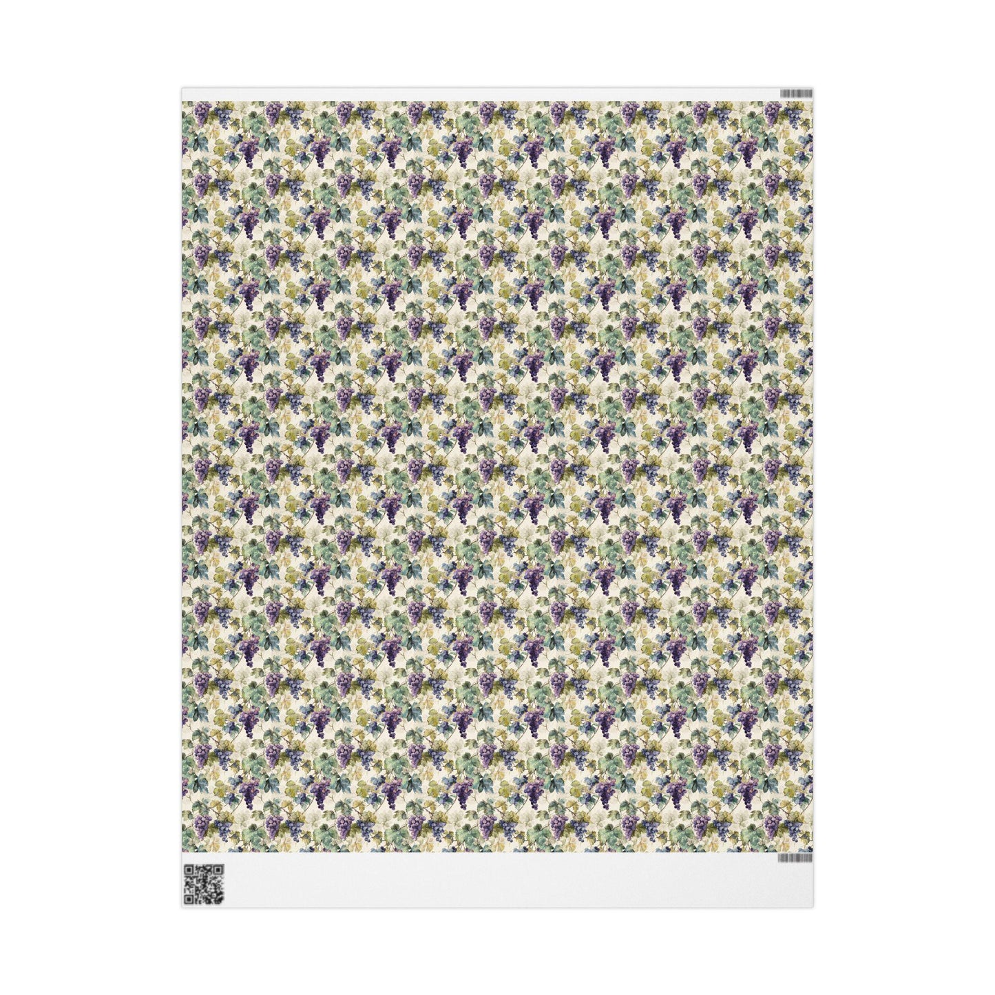 Farmers Market Wrapping Paper Roll Farm Fresh Grapes Rustic Vineyard Design Eco Friendly Country Kitchen Fruit Gift Wrap #51