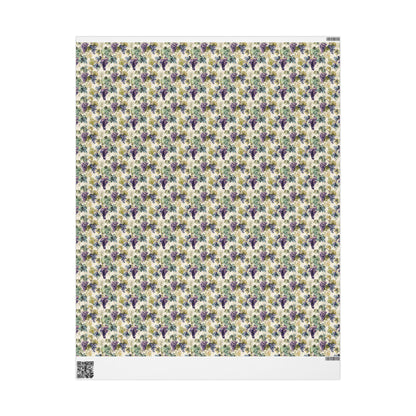 Farmers Market Wrapping Paper Roll Farm Fresh Grapes Rustic Vineyard Design Eco Friendly Country Kitchen Fruit Gift Wrap #51