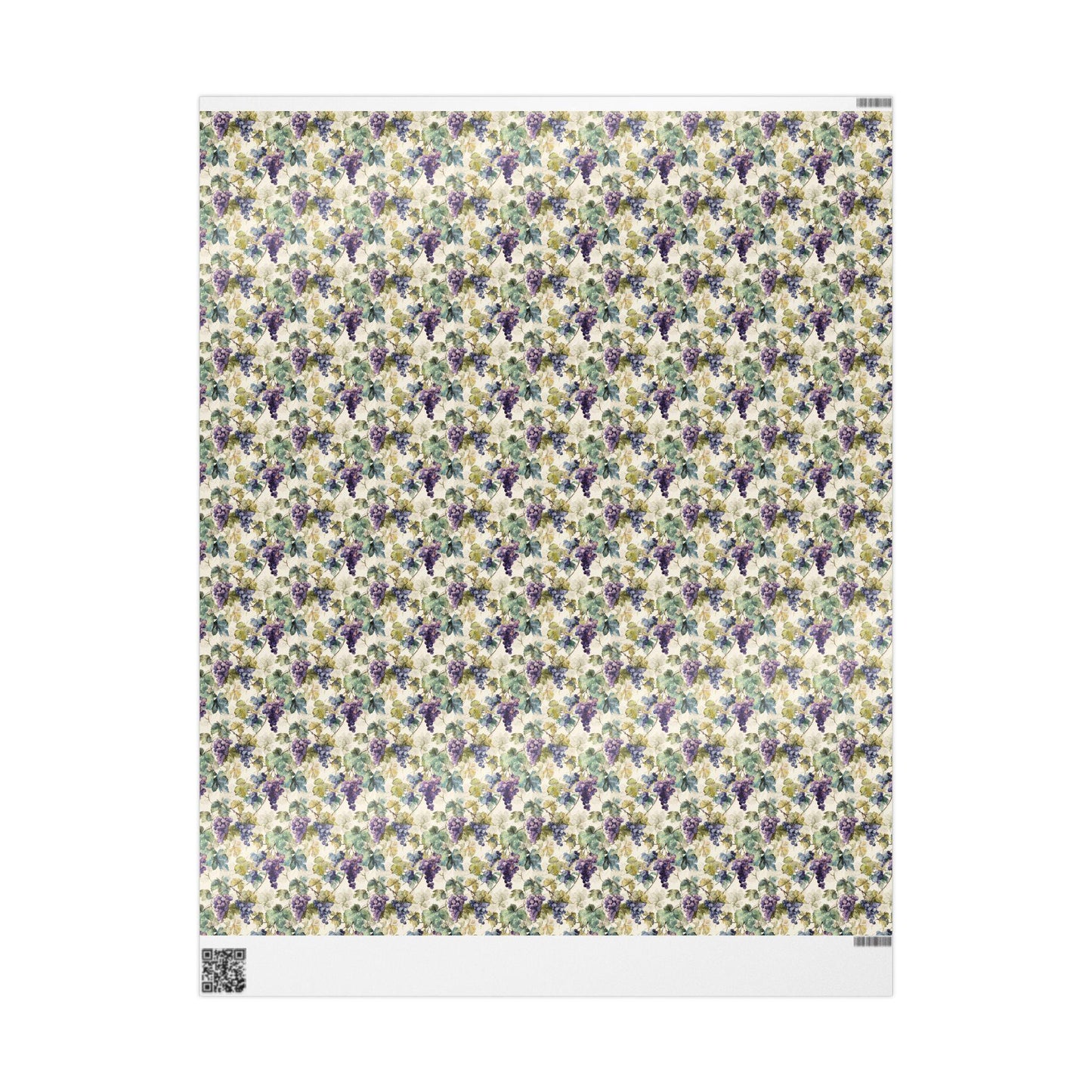 Farmers Market Wrapping Paper Roll Farm Fresh Grapes Rustic Vineyard Design Eco Friendly Country Kitchen Fruit Gift Wrap #51