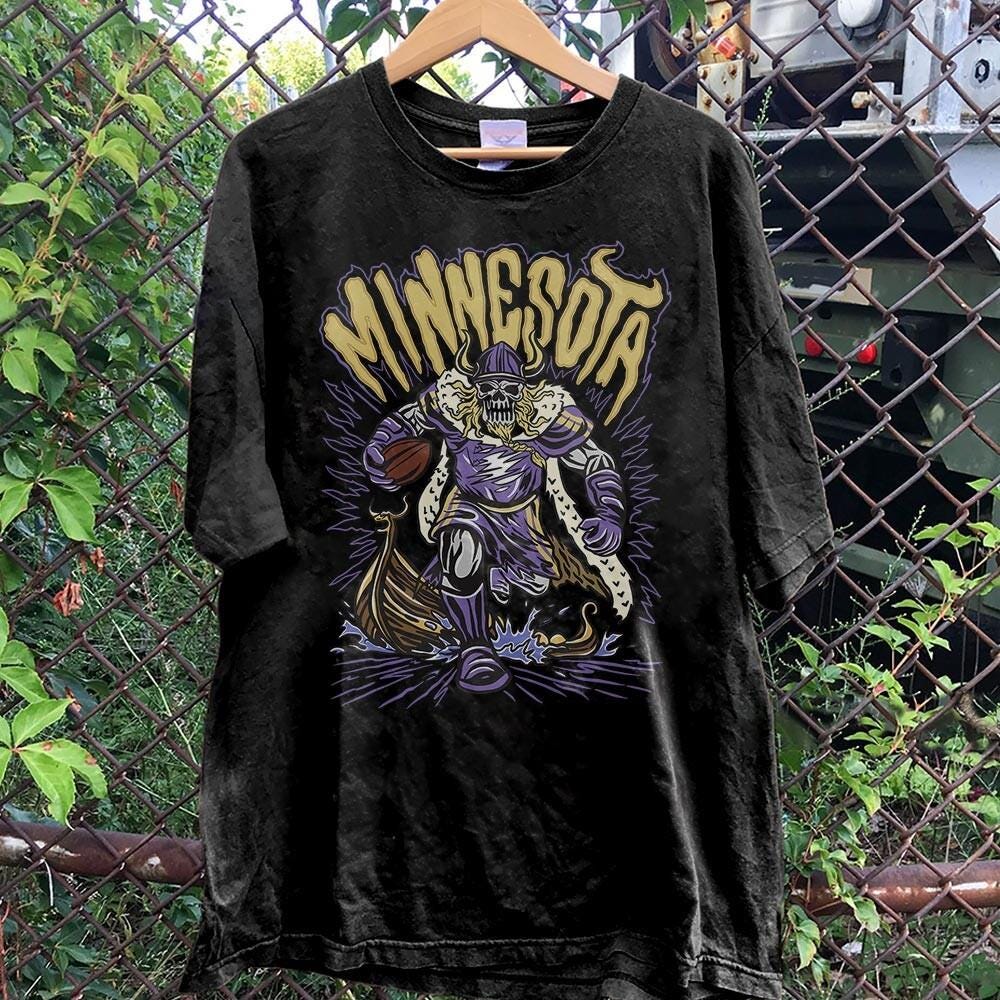 Minnesota Football Skull Vintage Shirt