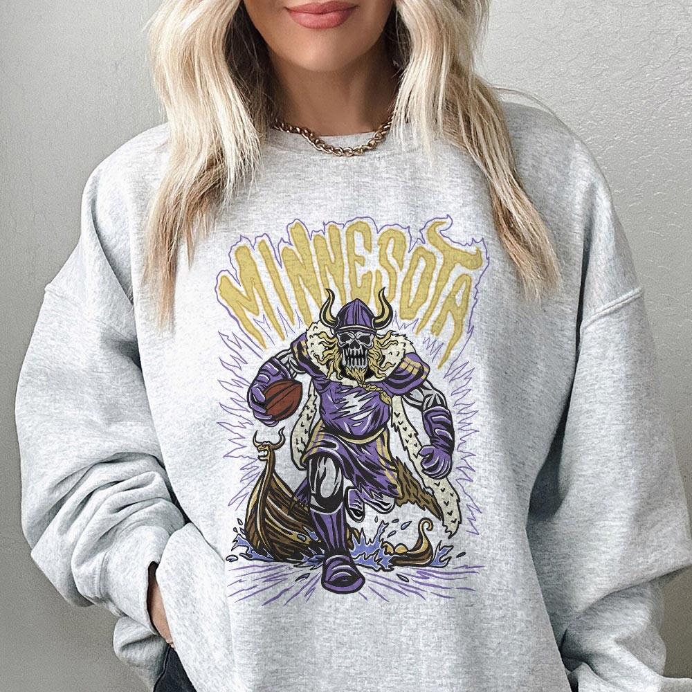 Minnesota Football Skull Vintage Shirt