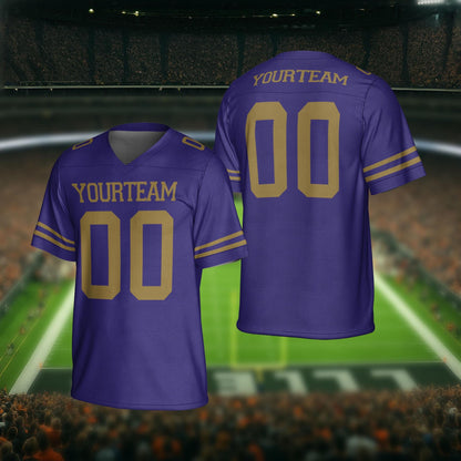 Personalized Team Name Number Football Jersey Shirt, Customized Jersey Gift for Sport Fan, Uniform Game Day Outfit, Birthday Gift For Him