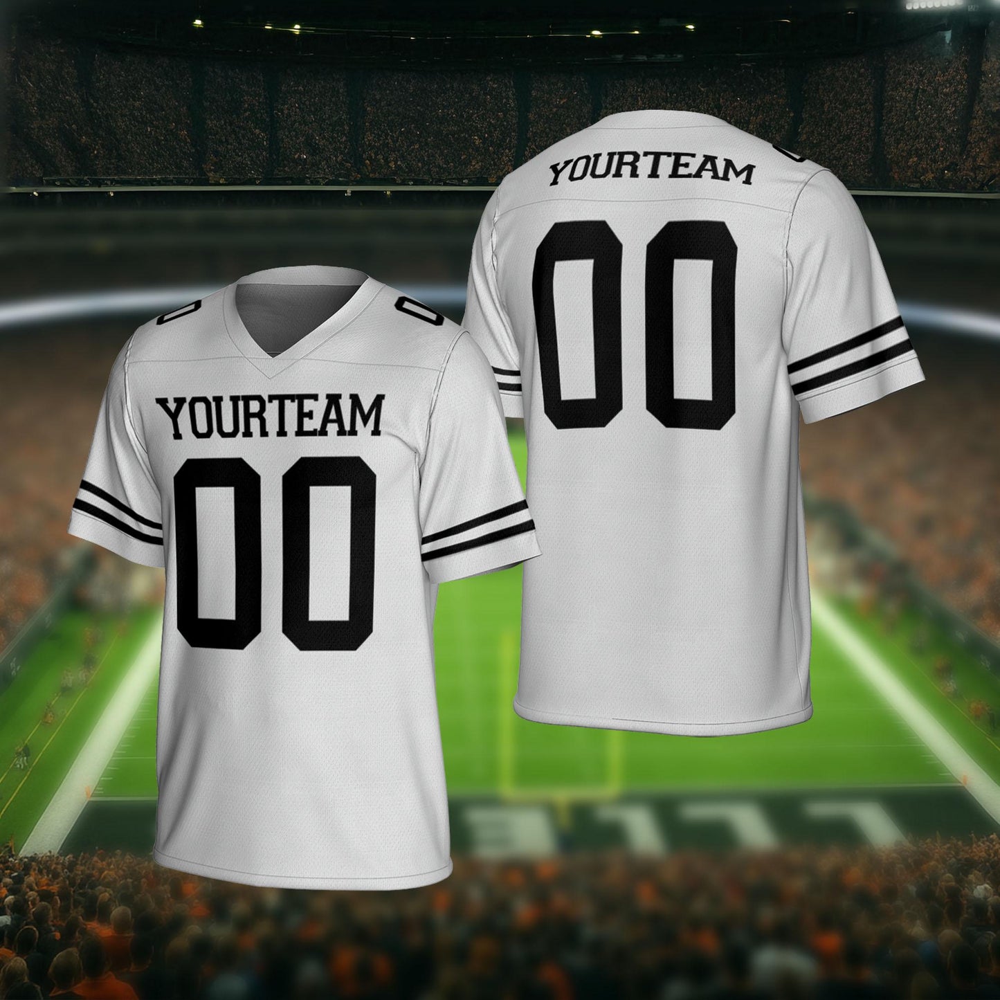 Personalized Team Name Number Football Jersey Shirt, Customized Jersey Gift for Sport Fan, Uniform Game Day Outfit, Birthday Gift For Him