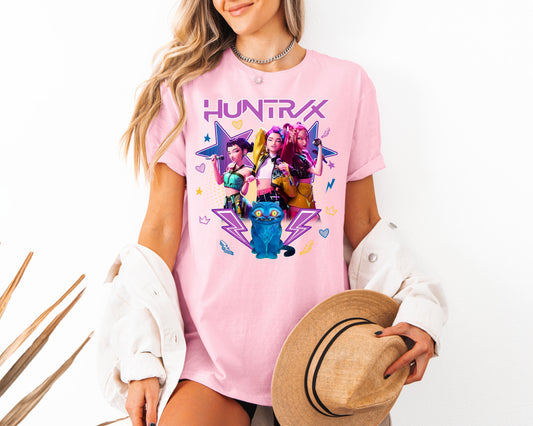Kpop Demon Hunters Shirt, Huntrix Girl T-Shirt, Kpop idol group Shirt, Mira, Rumi, Joey Shirt,Demon Hunter Merch, Gift for Huntrix fan Shirt