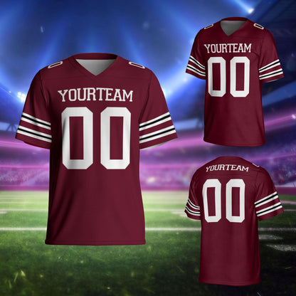 Personalized Team Name Number Football Jersey Shirt For Adult Kid, Personalized Football Jersey Shirt, Game Day Outfit For Football Lovers