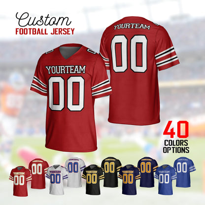 Personalized Team Name Number Football Jersey Shirt For Adult Kid, Personalized Football Jersey Shirt, Game Day Outfit For Football Lovers