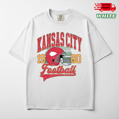 Comfort Colors Kansas City Football Shirt: Trendy Game Day Tee