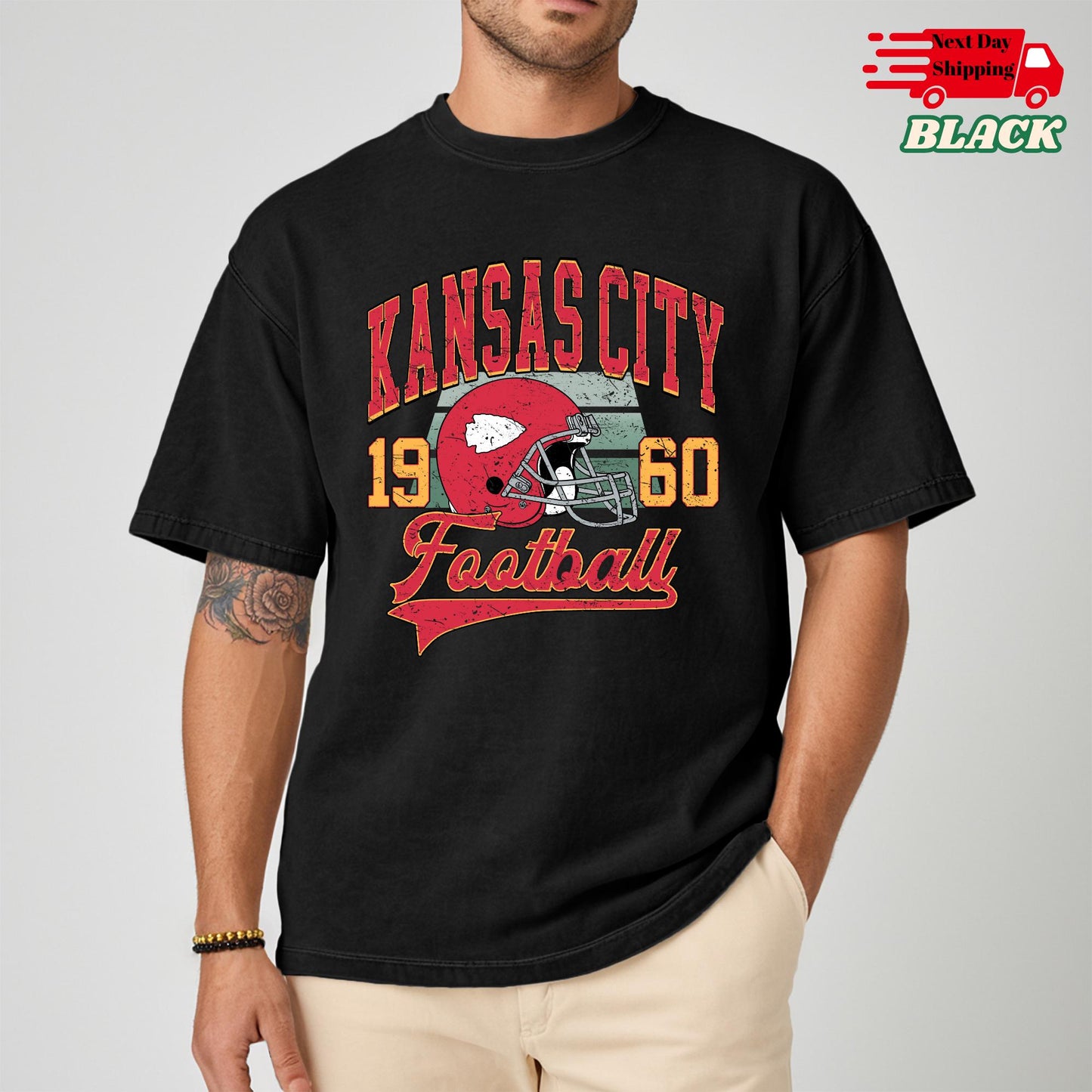 Comfort Colors Kansas City Football Shirt: Trendy Game Day Tee