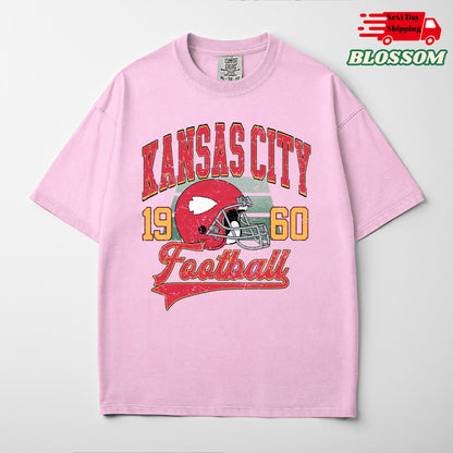 Comfort Colors Kansas City Football Shirt: Trendy Game Day Tee