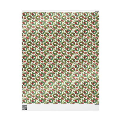 Christmas Wrapping Paper Roll, Vintage Retro Holiday Wrap, Custom Gift Paper with Swedish Christmas Design #3