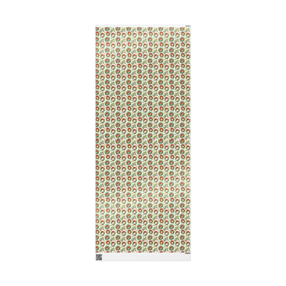 Vintage Christmas Wrapping Paper Roll, Retro Holiday Gift Wrap, Custom Christmas Packaging, Swedish Winter Print #1