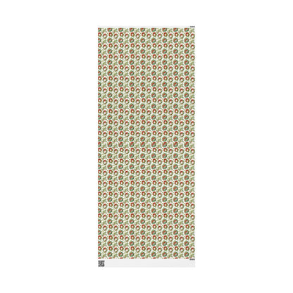 Vintage Christmas Wrapping Paper Roll, Retro Holiday Gift Wrap, Custom Christmas Packaging, Swedish Winter Print #1