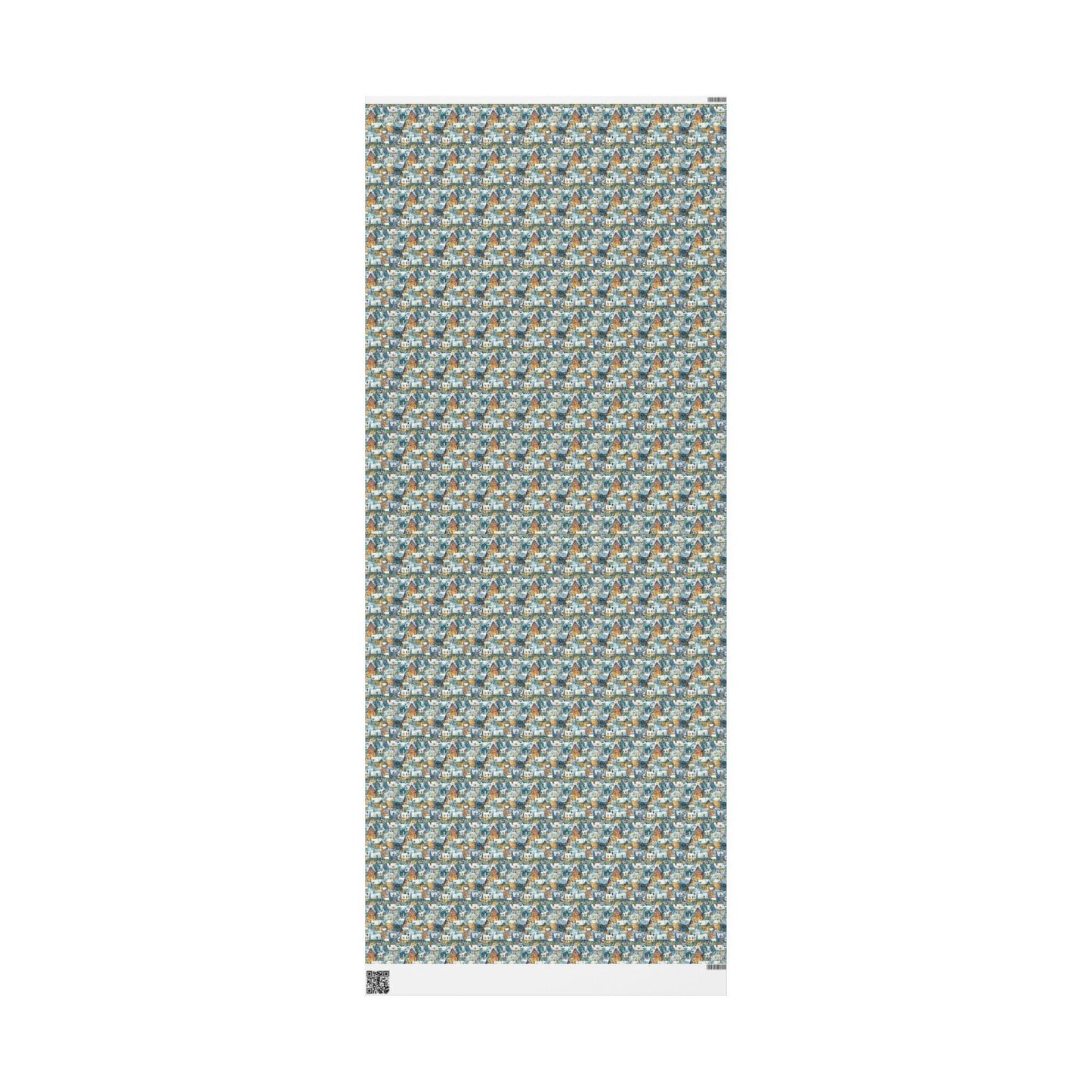 Christmas Wrapping Paper Roll, Vintage Retro Gift Wrap, Custom Holiday Paper for Christmas Packaging #10