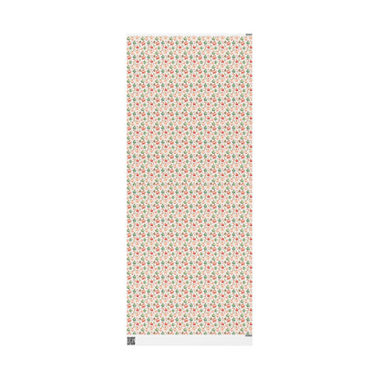Christmas Wrapping Paper Roll, Retro Vintage Gift Wrap, Custom Printed Holiday Paper for Wrapping #24