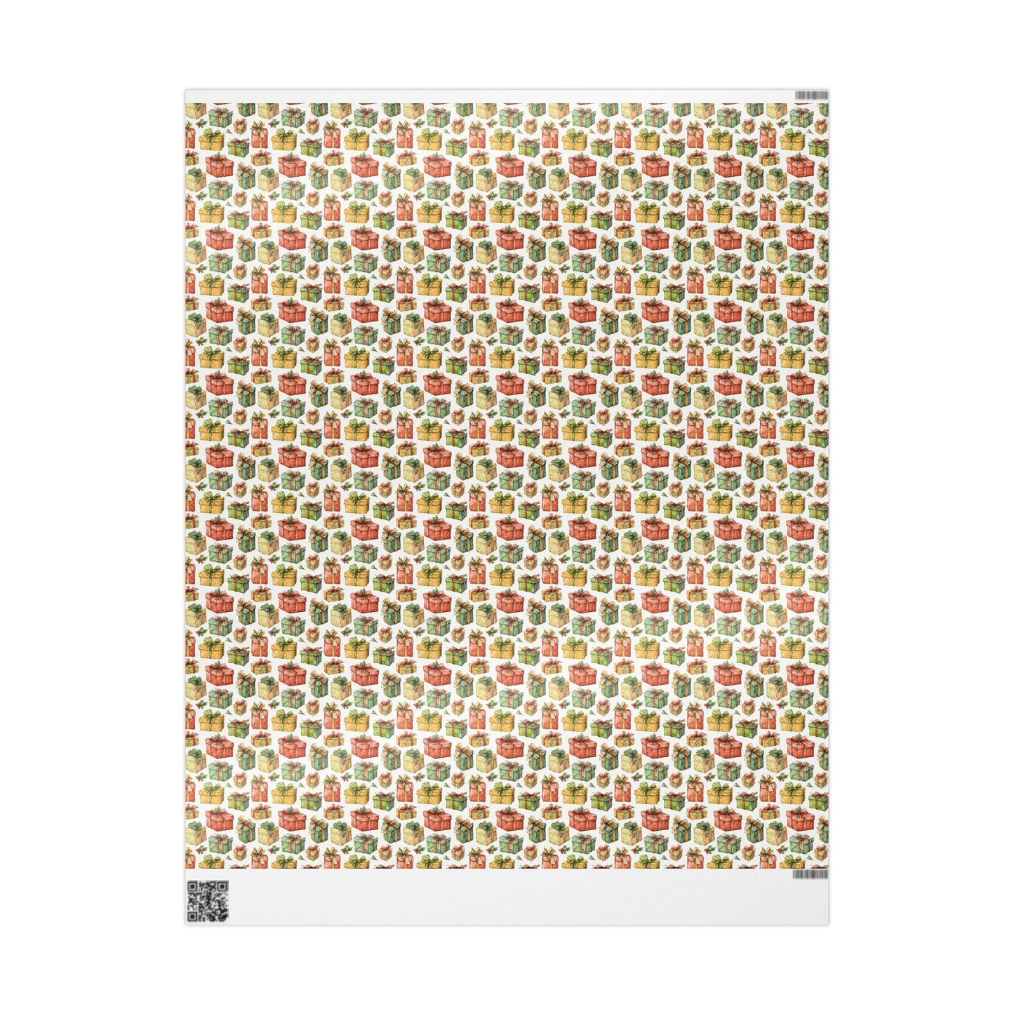 Vintage Christmas Wrapping Paper Roll, Custom Retro Holiday Gift Wrap with Swedish-Inspired Print #26