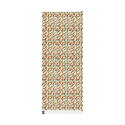 Vintage Christmas Wrapping Paper Roll, Custom Retro Holiday Gift Wrap with Swedish-Inspired Print #26