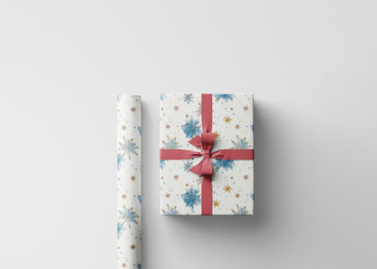 Vintage Christmas Wrapping Paper, Custom Holiday Wrap Roll, Retro Christmas Style Packaging #17