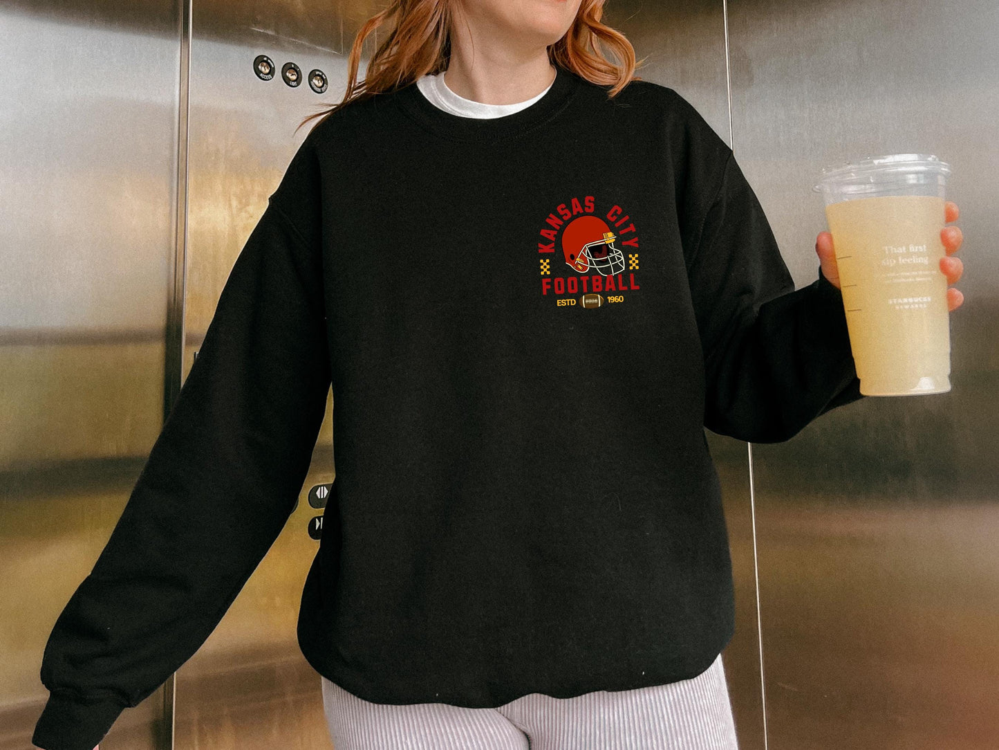 Kansas City Football Vintage Style Shirt, Kansas City Football Crewneck Sweatshirt, Football Shirt, Kansas City Fan Gifts