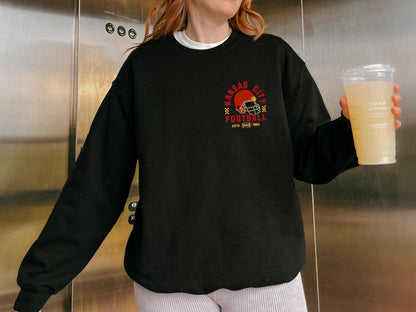 Kansas City Football Vintage Style Shirt, Kansas City Football Crewneck Sweatshirt, Football Shirt, Kansas City Fan Gifts