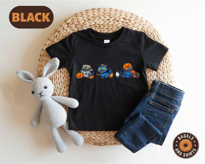 Halloween Hunter Tiger Kids Shirt, Pumpkin Derpy Tiger T-shirt, Spooky Demon Hunters Halloween Graphic Top, Kpop Demon Hunters Merch Shirt